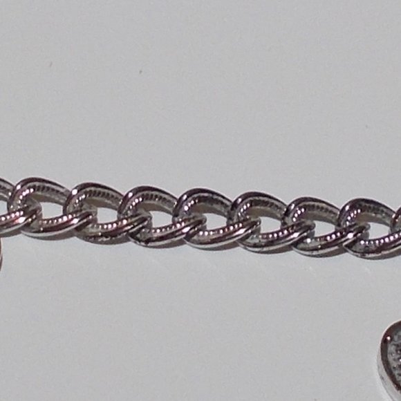 VTG 60s. MONET Silver Ton Women's Bracelet with 4 Charms Size 7" - Picture 11 of 13